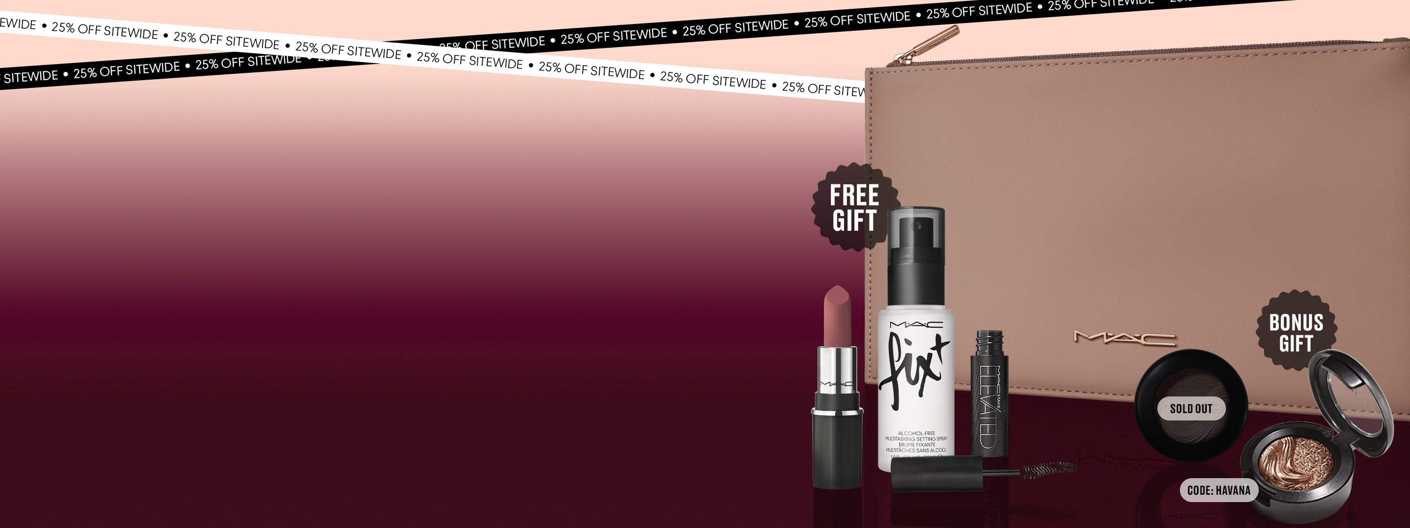 25% OFF SITEWIDE