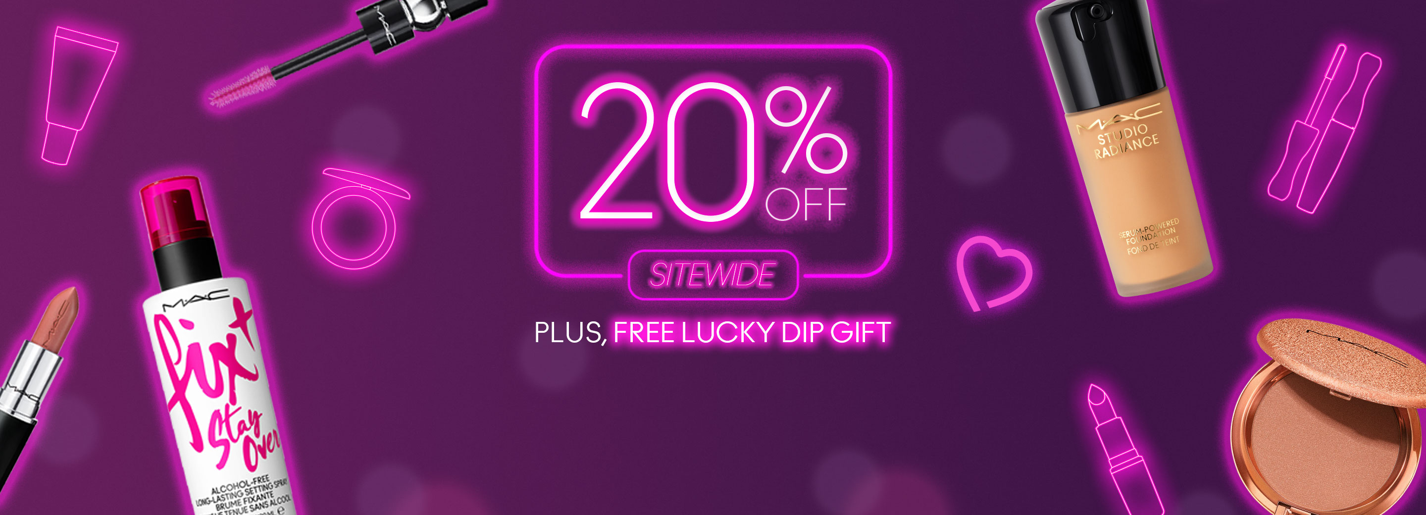 20% OFF Sitewide plus FREE a free lucky dip gift