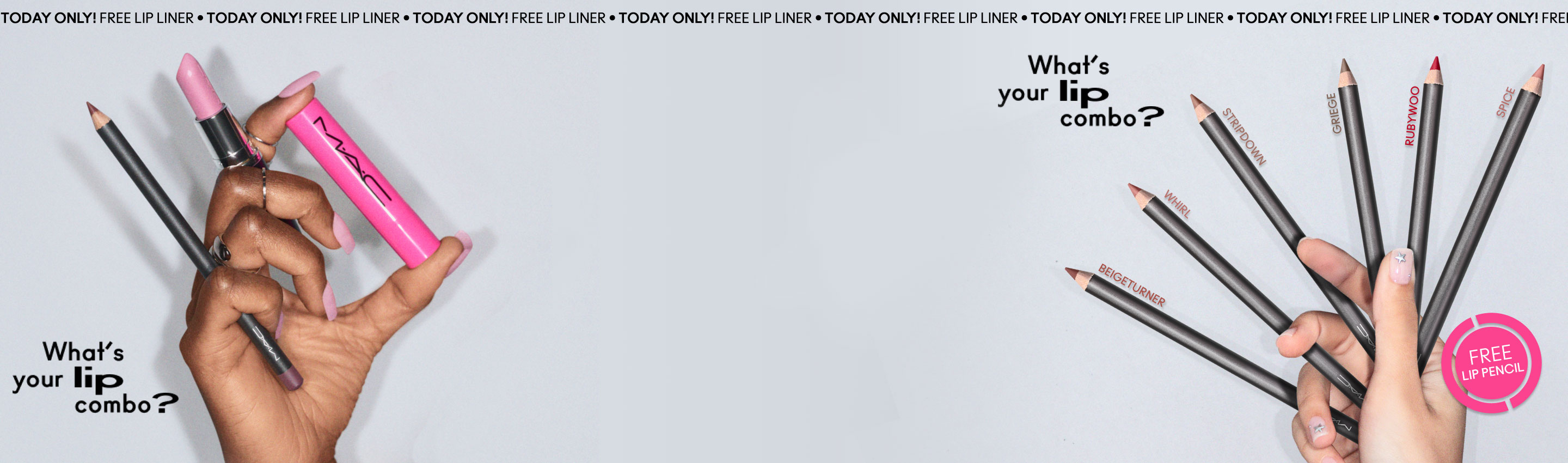 20% Off Lips + Today Only! Free Lip Liner